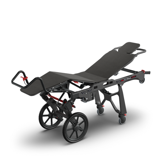 ProMIL Wheels military main stretcher in up position